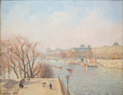 Der Louvre: Morgen, Sonnenlicht von Camille Jacob Pissarro